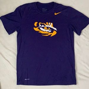 LSU Tiger eye the Nike tee dry fit